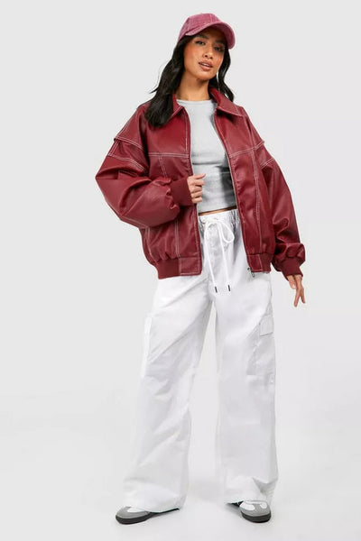 Swami® | Giacca di pelle Oversize