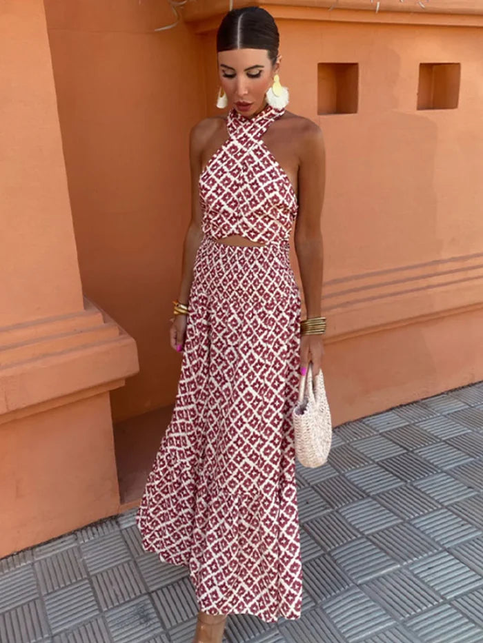 Malika | Abito elegante con scollo sulle spalle